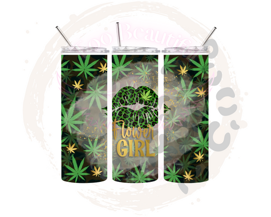 Flower Girl Sublimation Tumbler Transfer