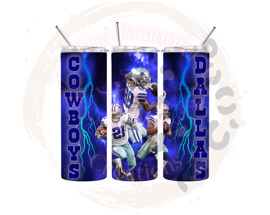 Dallas Bolts Sublimation Tumbler Transfer