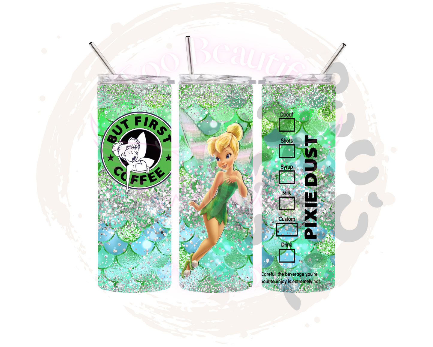 Starbies Tink Sublimation Tumbler Transfer