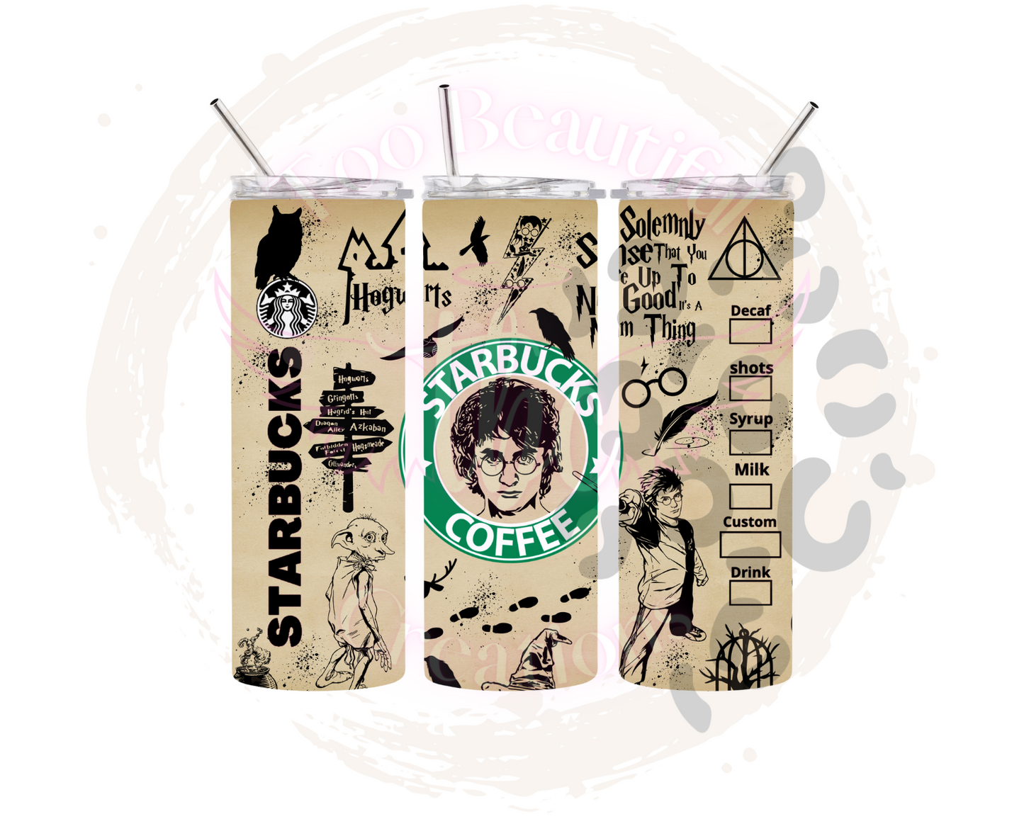 HP Starbies Sublimation Tumbler Transfer