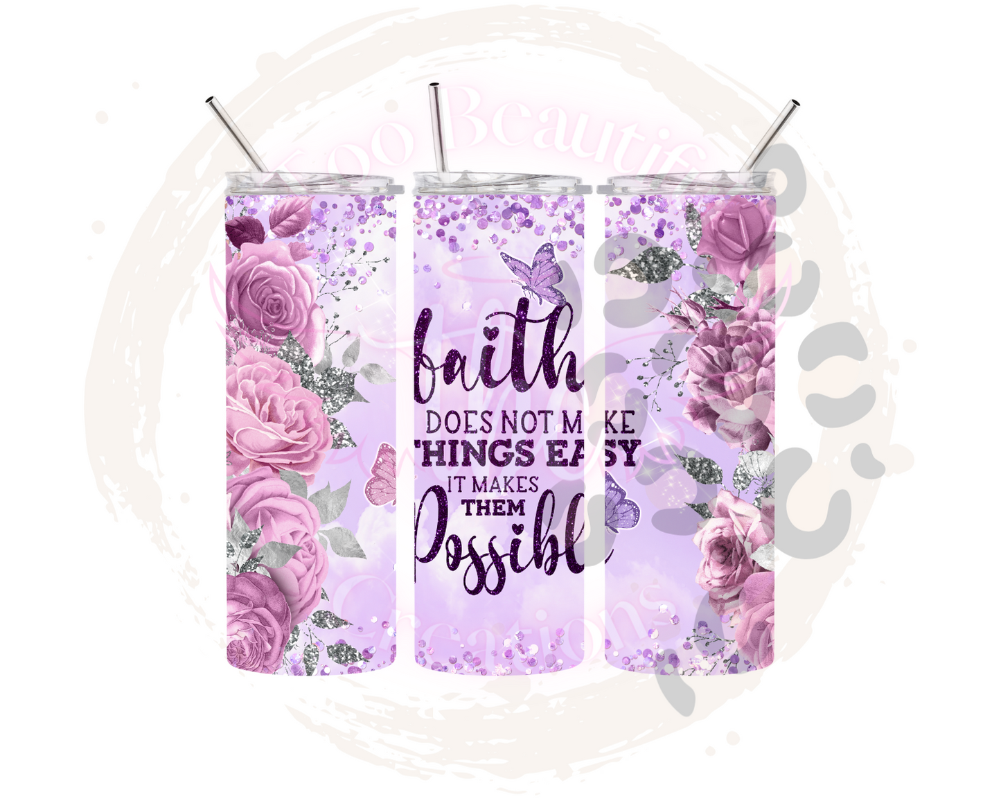 Faith Sublimation Tumbler Transfer