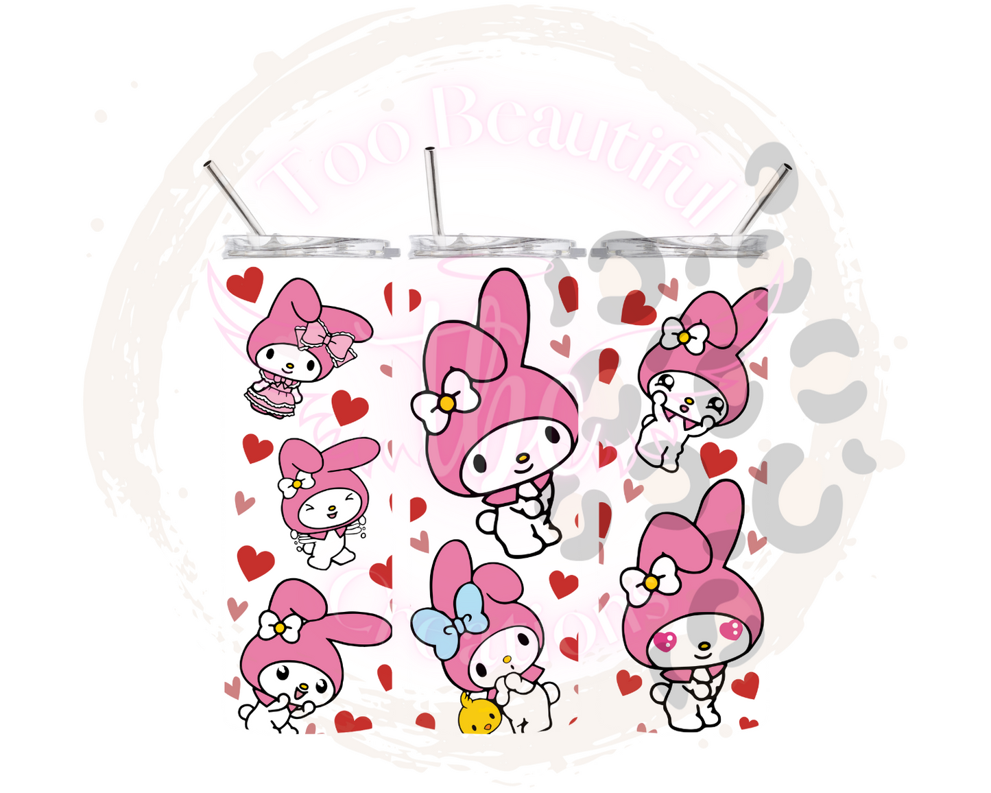 My Melody Sublimation Tumbler Transfer